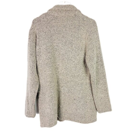ISDA & Co Cashmere Wool Blend Sweater Jacket Cardigan Oatmeal Size Large L - Picture 7 of 9